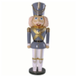 72" Nutcracker Wearing a Gray Coat