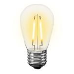 Dual Filament Warm White S14 LED Plastic Medium Base e26 Bulbs  - 25pk