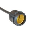 24" Medium Base (E26) Socket Extender (Drop) – Black
