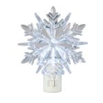 Winter Night Light - Snowflake - Swivel Plug w/LED Bulb