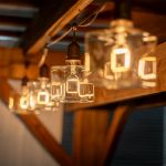 LED Square Warm White Medium Base Glass Filament Bulb - 1pk