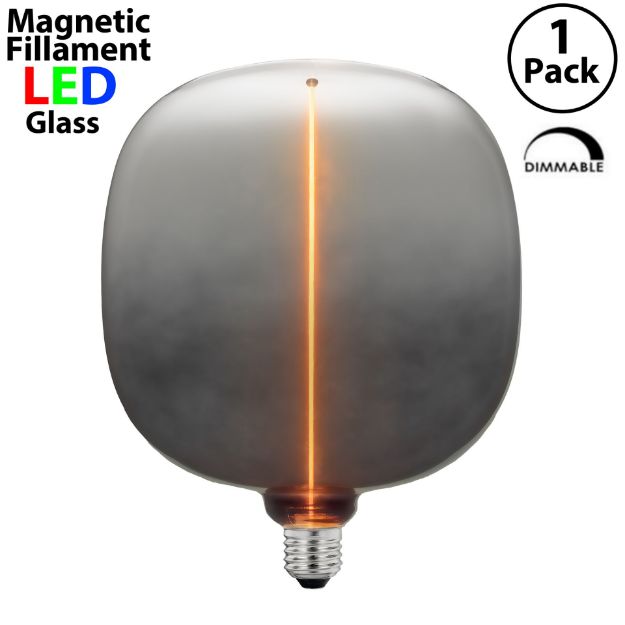 Flex Filament LED Smoked Glass Warm White Medium Base Bulb - 1pk