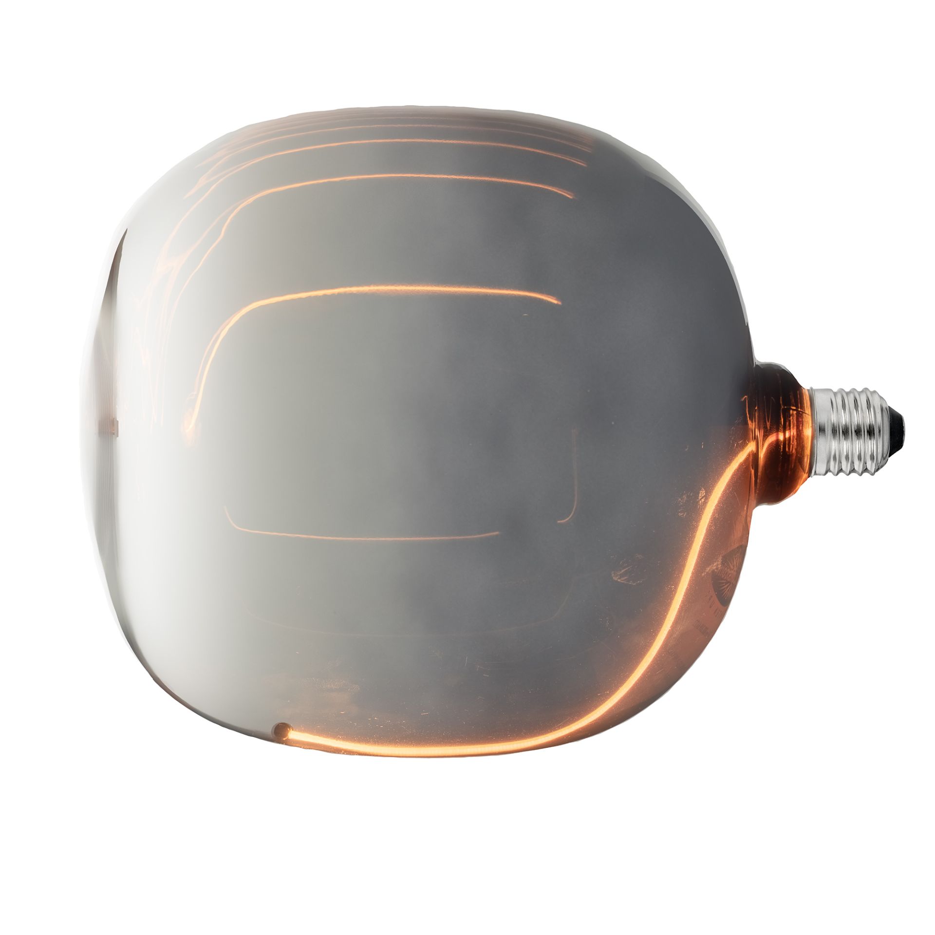 Bulb sideways showing magnetic filament