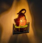 Halloween Night Light - LED Pumpkin Cat Night Light - Swivel Plug w/LED Bulb