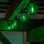 Green - G40 - Plastic Filament LED Replacement Bulbs - 25 Pack