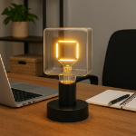 LED Square Warm White Medium Base Glass Filament Bulb - 1pk