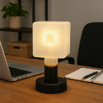 LED Square Frosted Warm White Medium Base Glass Filament Bulb - 1pk