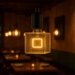 LED Square Warm White Medium Base Glass Filament Bulb - 1pk