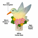 Night Light - Hummingbird - Swivel Plug w/LED Bulb