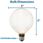 Echelon Ivory G125 LED Glass Globe Bulb for Pendants and Patio Strings