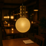 Echelon Ivory G125 LED Glass Globe Bulb for Pendants and Patio Strings
