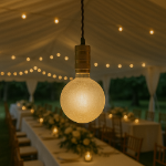 Echelon Ivory G125 LED Glass Globe Bulb for Pendants and Patio Strings