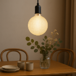 Echelon Ivory G125 LED Glass Globe Bulb for Pendants and Patio Strings