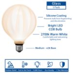 Opaline Radiance G125 LED Glass Globe Bulb for Pendants and Patio Strings