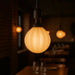 Opaline Radiance G125 LED Glass Globe Bulb for Pendants and Patio Strings