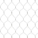 Solar LED Warm White Net Lights 9.8' x 6.6' Green Wire