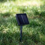 Solar LED Warm White Net Lights 9.8' x 6.6' Green Wire