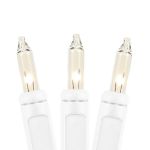 20 Light 6.5' Long White Wire Christmas Mini Lights