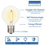 Warm White - G30 - LED Filament Plastic Globe Bulbs - 25 Pack