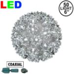 Coaxial 50 Pure White LED 6" Sphere