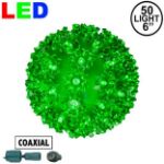 Coaxial 50 Green LED 6" Sphere