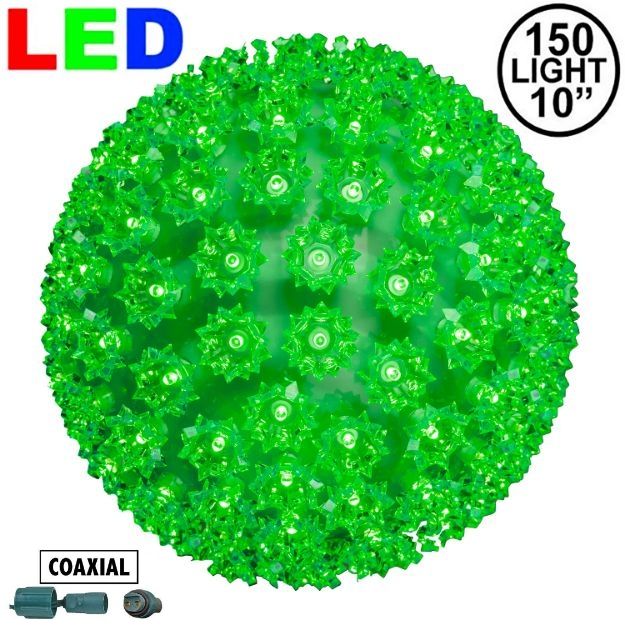 Coaxial 150 Green LED 10" Sphere