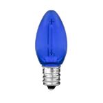 Blue C7 LED Plastic Filament Replacement Bulbs 25 Pack