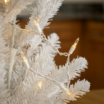 35 Light 17' Long White Wire Christmas Mini Lights