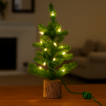 Non Connectable Green Wire Mini Lights 10 Light 5.5'
