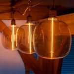 Flex Filament LED Gold Glass Warm White Medium Base Bulb - 1pk