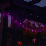 Purple Christmas Mini Lights 100 Light 50 Feet Long on Green Wire