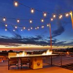 24 Warm White Plastic LED S14 Commercial Grade Light String Set on 48' of Black Wire Shatterproof