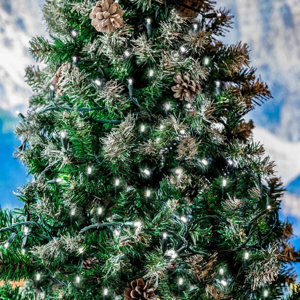 100 Light LED Christmas Mini Light Set, Patio Light, Warm White, Green Wire, 34’ - Bild 32 von 66