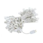 C9 Decorate Like a Pro® Kit - 100' LED Diamond Faceted Multi Color White Wire w/12" Bulb Spacing