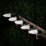 C9 Decorate Like a Pro® Kit - 100' LED Diamond Faceted Pure White Black Wire w/12" Bulb Spacing