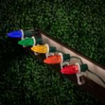 C9 Decorate Like a Pro® Kit - 250' LED Diamond Faceted Multi Color Brown Wire w/12" Bulb Spacing