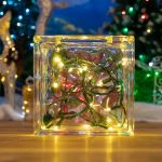20 Light Warm White LED Mini Lights Green Wire