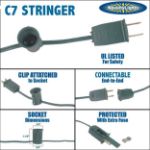 C7 50' Stringers 12" Spacing Green Wire