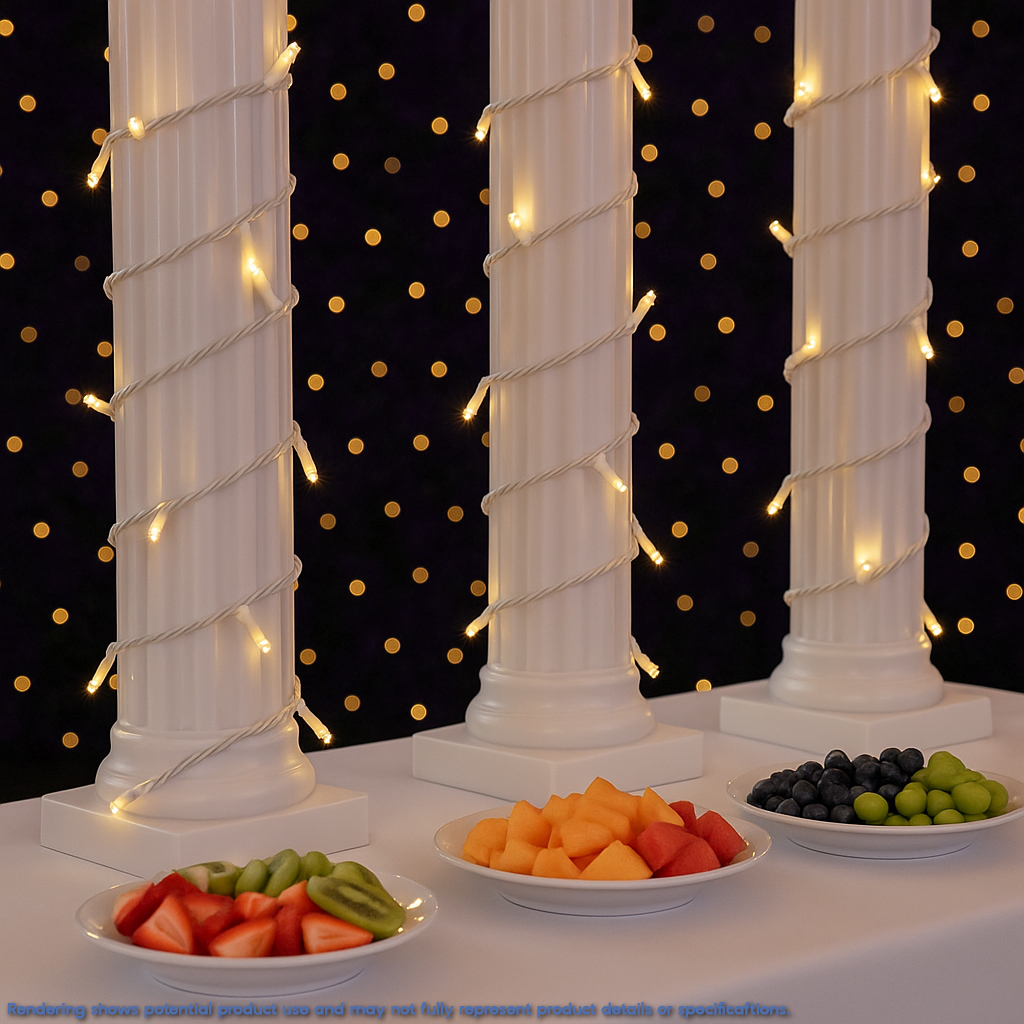 35 Light LED Christmas Mini Light, Warm White, Non-Connectable, White Wire, 13' - Bild 18 von 25