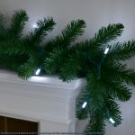 10 Light Non Connectable Pure White LED Mini Lights Green Wire