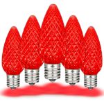 PeakPro Red C9 LED Replacement Bulbs 25 Pack 