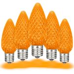 PeakPro Orange C9 LED Replacement Bulbs 25 Pack 