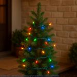 20 Light Non Connectable Multi LED Mini Lights Green Wire
