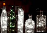 10 Light Non Connectable Pure White LED Mini Lights White Wire