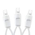 10 Light Non Connectable Pure White LED Mini Lights White Wire