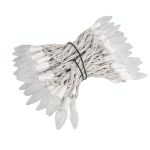 *NEW* True Twinkle® Warm White 70 LED C6 Strawberry Mini Lights Commercial Grade on White Wire