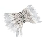 *NEW* True Twinkle® Pure White 70 LED C6 Strawberry Mini Lights Commercial Grade on White Wire