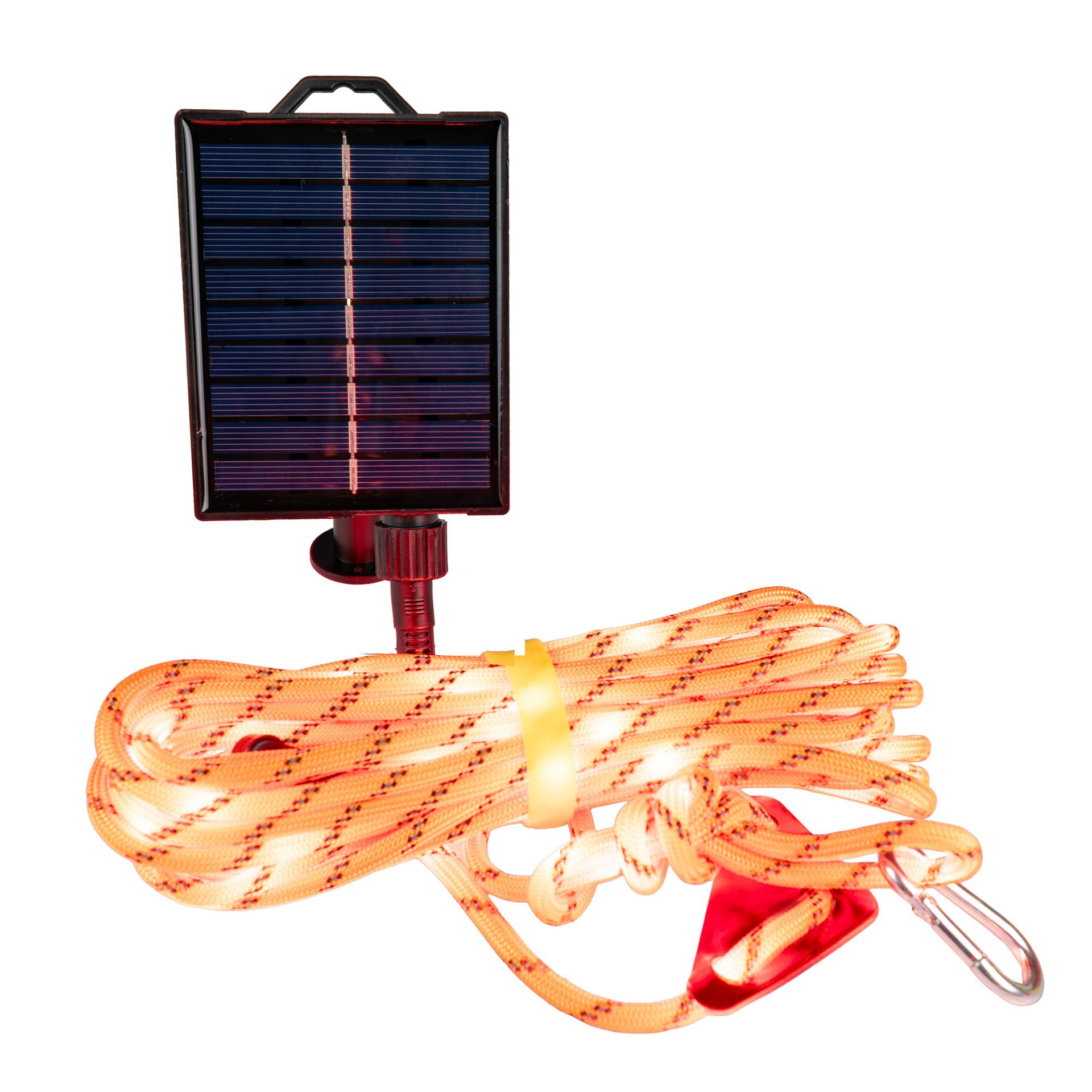Solar Safety Rope 23 ft Orange Solar Luminous Safety Cord Rope – Glow-in-the-Dark ...