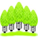 PeakPro Lime Green C7 LED Replacement Bulbs 25 Pack