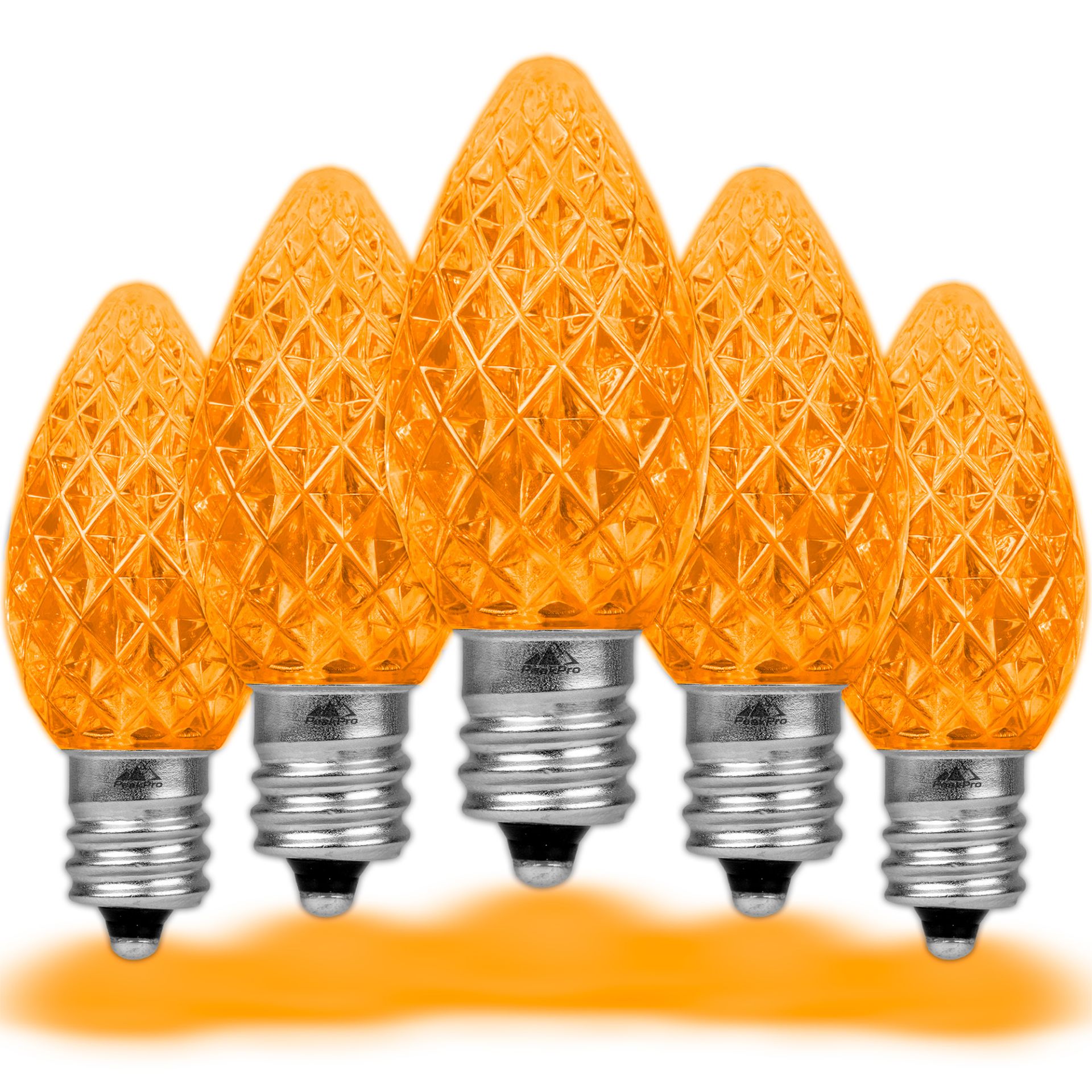 25 Pack C7 LED Outdoor Christmas Replacement Bulbs, C7/E12 Base